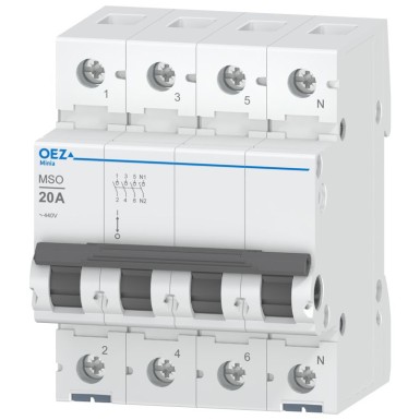 OEZ:42329 - In 20 A, Ue AC 250/440 V, 3+N-pooluseline - OEZ - In 20 A, Ue AC 250/440 V, 3+N-pooluseline - OEZ - 0