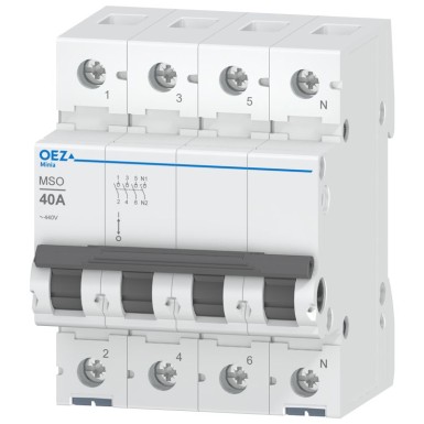 OEZ:42337 - In 40 A, Ue AC 250/440 V, 3+N-pooluseline - OEZ - In 40 A, Ue AC 250/440 V, 3+N-pooluseline - OEZ - 0