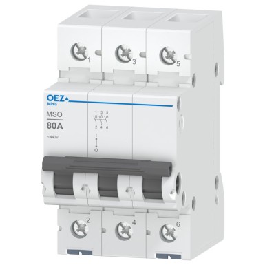 OEZ:42343 - In 80 A, Ue AC 250/440 V, 3-pooluseline. - OEZ - In 80 A, Ue AC 250/440 V, 3-pooluseline. - OEZ - 0