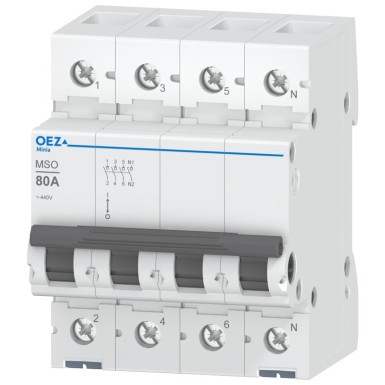 OEZ:42345 - In 80 A, Ue AC 250/440 V, 3+N-pooluseline - OEZ - In 80 A, Ue AC 250/440 V, 3+N-pooluseline - OEZ - 0