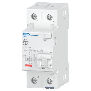 OEZ:42415 - In 25 A, Ue AC 230 V, Idn 300 mA, 2-pooluseline, Inc 10 kA, tüüp AC - OEZ - In 25 A, Ue AC 230 V, Idn 300 mA, 2-pooluseline, Inc 10 kA, tüüp AC - OEZ - 0