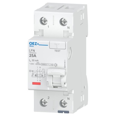 OEZ:42431 - In 25 A, Ue AC 230 V, Idn 30 mA, 2-pooluseline, Inc 10 kA, tüüp AC, konstruktsioon G - OEZ - In 25 A, Ue AC 230 V, Idn 30 mA, 2-pooluseline, Inc 10 kA, tüüp AC, konstruktsioon G - OEZ - 0