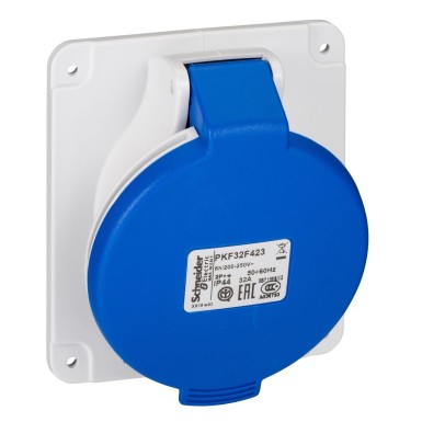 PKF32F423 - PratiKa - tööstuslik pistikupesa - 32A - IP44 - 220 - 3P - kruvidega - Schneider Electric - PratiKa - tööstuslik pistikupesa - 32A - IP44 - 220 - 3P - kruvidega - Schneider Electric - 0