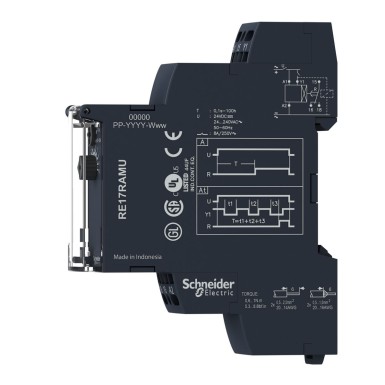 RE17RAMUS - Harmony, modulaarne ajastusrelee, 8 A, 1 CO, 1 s..100 h, viivitus, vedruklemmid, 24 V DC / 24...240 V AC/DC - Schneider Electric - Harmony, modulaarne ajastusrelee, 8 A, 1 CO, 1 s..100 h, viivitus, vedruklemmid, 24 V DC / 24...240 V AC/DC - Schneider Electric - 4