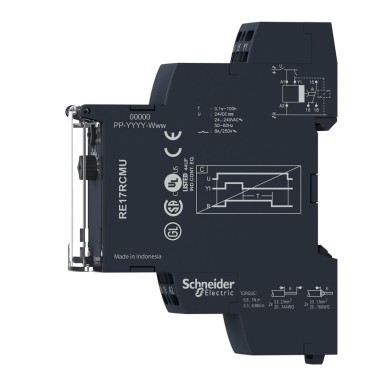 RE17RCMUS - Modulaarne ajastusrelee, Harmony, 8A, 1CO, 1s..100h, väljalülitusviivitus, vedruklemmid, 24 V DC 24...240 V AC DC - Schneider Electric - Modulaarne ajastusrelee, Harmony, 8A, 1CO, 1s..100h, väljalülitusviivitus, vedruklemmid, 24 V DC 24...240 V AC DC - Schneider Electric - 3