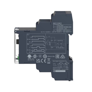 RE22R2AMR - Harmony, modulaarne ajastusrelee, 8 A, 2 CO, 0,05 s?¦300 h, sisselülitamisviivitus , 24...240 V AC/DC - Schneider Electric - Harmony, modulaarne ajastusrelee, 8 A, 2 CO, 0,05 s?¦300 h, sisselülitamisviivitus , 24...240 V AC/DC - Schneider Electric - 2