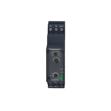 RE22R2CMR - Harmony, modulaarne ajastusrelee, 8 A, 2 CO, 0,05 s...300 h, väljalülitusviivitus, 24...240 V AC/DC - Schneider Electric - Harmony, modulaarne ajastusrelee, 8 A, 2 CO, 0,05 s...300 h, väljalülitusviivitus, 24...240 V AC/DC - Schneider Electric - 3