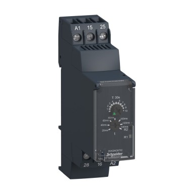 RE22R2QEMR - Harmony, modulaarne ajastusrelee, 8 A, 2 CO, 0,3 s?¦30 s, tärniline kolmnurk, 24...240 V AC/DC - Schneider Electric - Harmony, modulaarne ajastusrelee, 8 A, 2 CO, 0,3 s?¦30 s, tärniline kolmnurk, 24...240 V AC/DC - Schneider Electric - 0