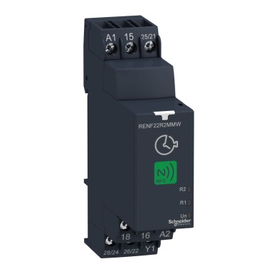 RENF22R2MMW - Harmony, NFC modulaarne ajastusrelee, 8 A, 2 CO, 0,1 s?¦999 h, multifunktsionaalne, 24...240 V AC/DC - Schneider Electric - Harmony, NFC modulaarne ajastusrelee, 8 A, 2 CO, 0,1 s?¦999 h, multifunktsionaalne, 24...240 V AC/DC - Schneider Electric - 0