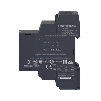 RENF22R2MMW - Harmony, NFC modulaarne ajastusrelee, 8 A, 2 CO, 0,1 s?¦999 h, multifunktsionaalne, 24...240 V AC/DC - Schneider Electric - Harmony, NFC modulaarne ajastusrelee, 8 A, 2 CO, 0,1 s?¦999 h, multifunktsionaalne, 24...240 V AC/DC - Schneider Electric - 5