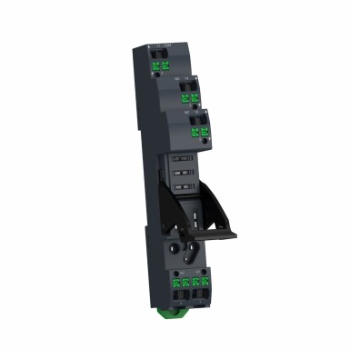 RGZE05P - Harmony, Pushin-pesa klambriga, RXG1 releede jaoks, 10 A, pushin-klemmid, eraldi kontaktid - Schneider Electric - Harmony, Pushin-pesa klambriga, RXG1 releede jaoks, 10 A, pushin-klemmid, eraldi kontaktid - Schneider Electric - 3