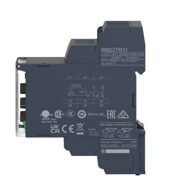 RM22TR31 - Harmony, modulaarne 3-faasiline pingejuhtimisrelee, 8 A, 2 CO, 200?¦240 V AC - Schneider Electric - Harmony, modulaarne 3-faasiline pingejuhtimisrelee, 8 A, 2 CO, 200?¦240 V AC - Schneider Electric - 5