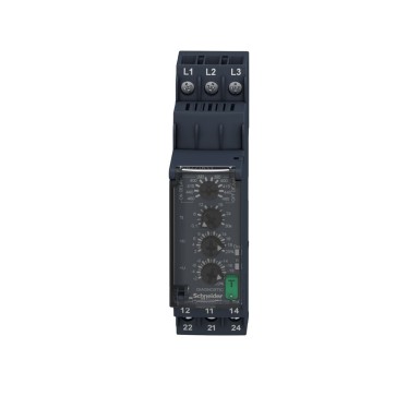 RM22TR33 - Harmony Control RM22 - faaside kontrollrelee - 2OF - 380 kuni 480Vac - Schneider Electric - Harmony Control RM22 - faaside kontrollrelee - 2OF - 380 kuni 480Vac - Schneider Electric - 2