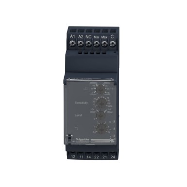 RM35LM33MW - Modulaarne vedelikutaseme kontrollrelee, Harmony, 5A, 2CO, 24...240V AC DC - Schneider Electric - Modulaarne vedelikutaseme kontrollrelee, Harmony, 5A, 2CO, 24...240V AC DC - Schneider Electric - 5