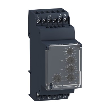 RM35UB3N30 - Harmony, modulaarne 3-faasiline pingejuhtimisrelee, 5 A, 2 CO, 120?¦277 V AC - Schneider Electric - Harmony, modulaarne 3-faasiline pingejuhtimisrelee, 5 A, 2 CO, 120?¦277 V AC - Schneider Electric - 0