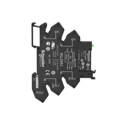 RSL1PRBU - Õhuke liidese relee eelkoostetuna, Harmony, 6A, 1CO, LED, vedruklemmid, 24V AC DC - Schneider Electric - Õhuke liidese relee eelkoostetuna, Harmony, 6A, 1CO, LED, vedruklemmid, 24V AC DC - Schneider Electric - 5