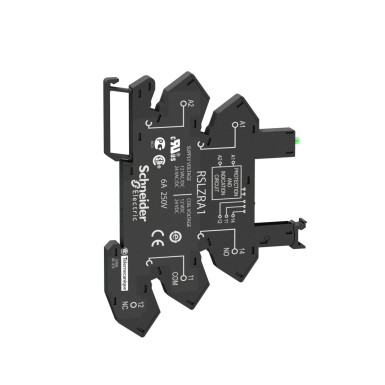 RSLZRA1 - Pistikupesa, varustatud LED ja kaitseahelaga, Harmony, RSL1 releede jaoks, vedruklemmid, 12...24V AC DC - Schneider Electric - Pistikupesa, varustatud LED ja kaitseahelaga, Harmony, RSL1 releede jaoks, vedruklemmid, 12...24V AC DC - Schneider Electric - 2