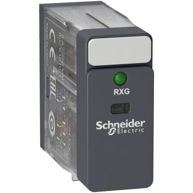 RXG23BD - Harmony, Interface plugin relee, 5 A, 2 CO, koos LED-iga, 24 V DC - Schneider Electric - Harmony, Interface plugin relee, 5 A, 2 CO, koos LED-iga, 24 V DC - Schneider Electric - 0