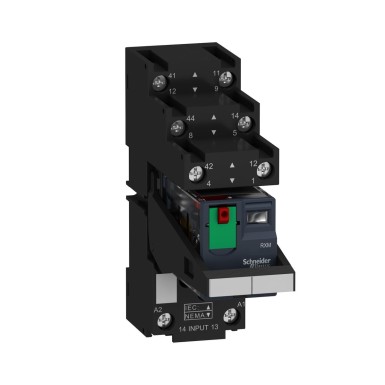 RXM2AB2B7PVS - Harmony, miniatuurne pistikrelee eelkoostetuna, 12 A, 2 CO, LED-iga, lukustatava testinupuga, eraldi klemmipesa, 24 V AC - Schneider Electric - Harmony, miniatuurne pistikrelee eelkoostetuna, 12 A, 2 CO, LED-iga, lukustatava testinupuga, eraldi klemmipesa, 24 V AC - Schneider Electric - 0