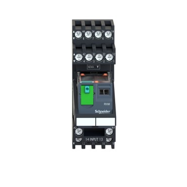 RXM2AB2BDPVM - Miniatuurne pistikrelee eelkoostetuna, Harmony, 10A, 2CO, LED-iga, lukustatava testinupuga, segaklemmide pistikupesa, 24 V DC - Schneider Electric - Miniatuurne pistikrelee eelkoostetuna, Harmony, 10A, 2CO, LED-iga, lukustatava testinupuga, segaklemmide pistikupesa, 24 V DC - Schneider Electric - 5