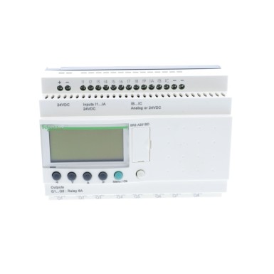 SR2A201BD - Kompaktne nutikas relee, Zelio Logic, 20 I/O, 24 V DC, kellata, näidik puudub. - Schneider Electric - Kompaktne nutikas relee, Zelio Logic, 20 I/O, 24 V DC, kellata, näidik puudub. - Schneider Electric - 1