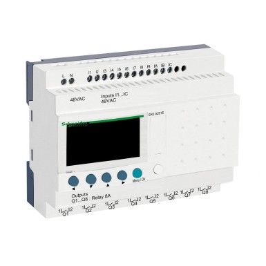 SR2A201E - Kompaktne nutikas relee, Zelio Logic, 20 I/O, 48 V AC, ilma kellata, näidikuga - Schneider Electric - Kompaktne nutikas relee, Zelio Logic, 20 I/O, 48 V AC, ilma kellata, näidikuga - Schneider Electric - 0