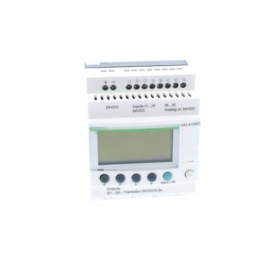 SR2B122BD - Zelio Logic - kompaktne nutikas relee - 12 I/O 24Vdc - kell - ekraan - Schneider Electric - Zelio Logic - kompaktne nutikas relee - 12 I/O 24Vdc - kell - ekraan - Schneider Electric - 4