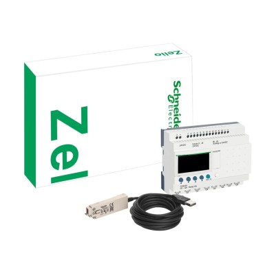 SR2PACK2BD - Kompaktsed avastamispaketid, Zelio Logic, nutikas relee avastamispakett, 20 I/O, 24 V DC - Schneider Electric - Kompaktsed avastamispaketid, Zelio Logic, nutikas relee avastamispakett, 20 I/O, 24 V DC - Schneider Electric - 0