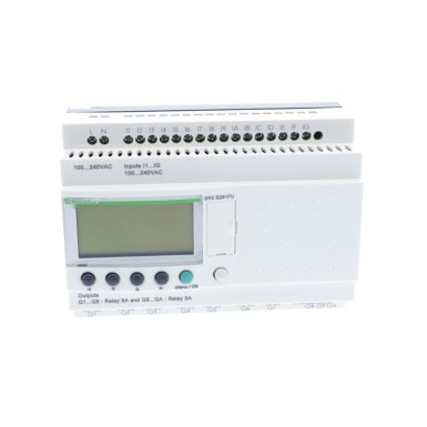 SR3B261FU - Modulaarne nutikas relee, Zelio Logic, 26 I/O, 100...240 V AC, kell, näidik - Schneider Electric - Modulaarne nutikas relee, Zelio Logic, 26 I/O, 100...240 V AC, kell, näidik - Schneider Electric - 3