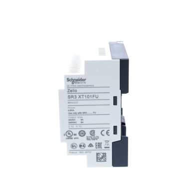 SR3XT101FU - Diskreetne I/O laiendusmoodul, Zelio Logic, 10 I/O, 100...240 V AC - Schneider Electric - Diskreetne I/O laiendusmoodul, Zelio Logic, 10 I/O, 100...240 V AC - Schneider Electric - 4