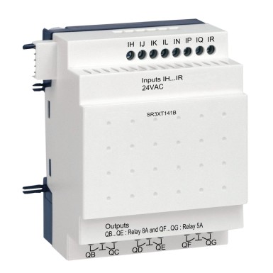 SR3XT141B - Diskreetne I/O laiendusmoodul, Zelio Logic, 14 I/O, 24 V AC - Schneider Electric - Diskreetne I/O laiendusmoodul, Zelio Logic, 14 I/O, 24 V AC - Schneider Electric - 0