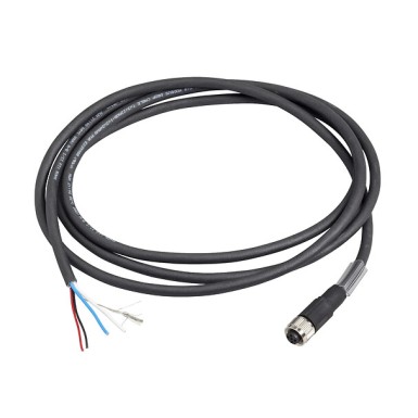 TCSMCN1F2 - Telemecanique - Radio frequency identification XG, Modbus shielded cable, M12 female connector, end with free wires, IP67, 2 m