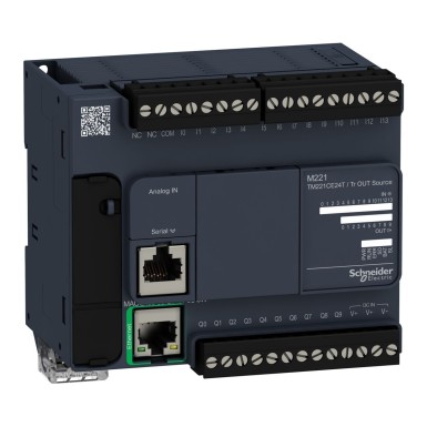 TM221CE24T - Loogikakontroller, Modicon M221, 24 IO transistor PNP Ethernet - Schneider Electric - Loogikakontroller, Modicon M221, 24 IO transistor PNP Ethernet - Schneider Electric - 0