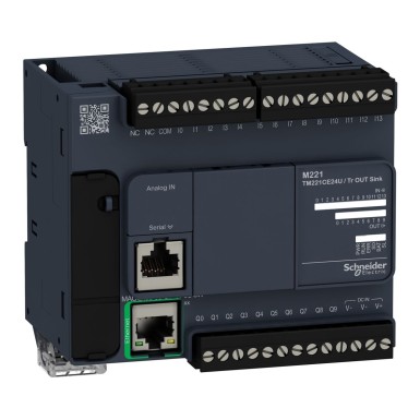 TM221CE24U - Loogikakontroller, Modicon M221, 24io tr.npn ethernet - Schneider Electric - Loogikakontroller, Modicon M221, 24io tr.npn ethernet - Schneider Electric - 0