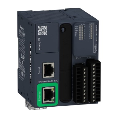 TM221ME16T - Loogikakontroller, Modicon M221, 16 IO transistor PNP Ethernet - Schneider Electric - Loogikakontroller, Modicon M221, 16 IO transistor PNP Ethernet - Schneider Electric - 0