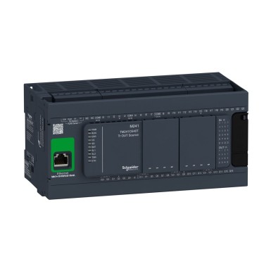 TM241CE40T - Loogikakontroller, Modicon M241, 40 IO transistor PNP Ethernet - Schneider Electric - Loogikakontroller, Modicon M241, 40 IO transistor PNP Ethernet - Schneider Electric - 0