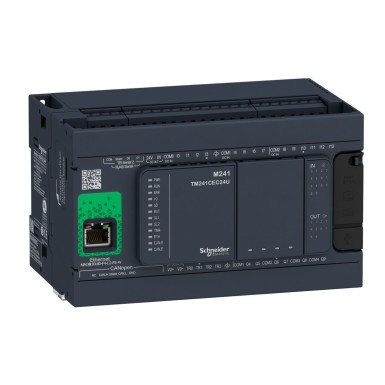 TM241CEC24R - Loogikakontroller, Modicon M241, 24 IO relee Ethernet CAN-master - Schneider Electric - Loogikakontroller, Modicon M241, 24 IO relee Ethernet CAN-master - Schneider Electric - 0