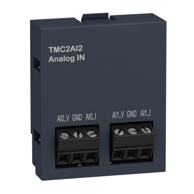 TMC2AI2 - Analoogsisendi kassett, Modicon M221, 2 analoogsisendit, I/O laiendus - Schneider Electric - Analoogsisendi kassett, Modicon M221, 2 analoogsisendit, I/O laiendus - Schneider Electric - 0