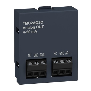 TMC2AQ2C - Analoogväljundi kassett, Modicon M221, 2 analoogvooluväljundit, I/O laiendus - Schneider Electric - Analoogväljundi kassett, Modicon M221, 2 analoogvooluväljundit, I/O laiendus - Schneider Electric - 0