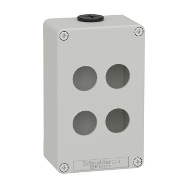 XAPD2204 - Tühi juhtimispult, Harmony XAP, XB2 SL, tsinksulam, hall, M20, 4 väljalõiget 22mm, 80x130x51,5mm, UL cULus - Schneider Electric - Tühi juhtimispult, Harmony XAP, XB2 SL, tsinksulam, hall, M20, 4 väljalõiget 22mm, 80x130x51,5mm, UL cULus - Schneider Electric - 0