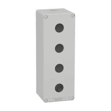 XAPD4504 - Harmony XAP, XB2 SL, Tühi juhtimispult, tsinksulam, hall, M25, 4 väljalõiget 22mm, 80 x 220 x 77 - Schneider Electric - Harmony XAP, XB2 SL, Tühi juhtimispult, tsinksulam, hall, M25, 4 väljalõiget 22mm, 80 x 220 x 77 - Schneider Electric - 0