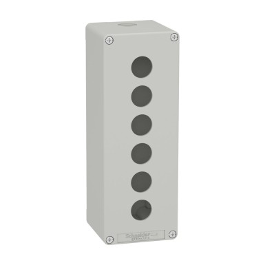 XAPD4506 - Harmony XAP, XB2 SL, Tühi juhtimispult, tsinksulam, hall, M25, 6 väljalõike 22mm, 80 x 220 x 77 - Schneider Electric - Harmony XAP, XB2 SL, Tühi juhtimispult, tsinksulam, hall, M25, 6 väljalõike 22mm, 80 x 220 x 77 - Schneider Electric - 0