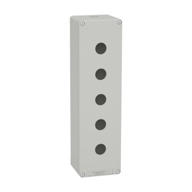 XAPD5505 - Harmony XAP, XB2 SL, Tühi juhtimispult, alumiinium, hall, M32, 5 väljalõike 22mm, 85 x 310 x 77 - Schneider Electric - Harmony XAP, XB2 SL, Tühi juhtimispult, alumiinium, hall, M32, 5 väljalõike 22mm, 85 x 310 x 77 - Schneider Electric - 0