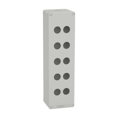 XAPD5510 - Harmony XAP, XB2 SL, Tühi juhtimispult, alumiinium, hall, M32, 10 väljalõike 22mm, 85 x 310 x 77 - Schneider Electric - Harmony XAP, XB2 SL, Tühi juhtimispult, alumiinium, hall, M32, 10 väljalõike 22mm, 85 x 310 x 77 - Schneider Electric - 0