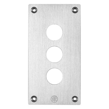 XAPE303 - Kinnituskruvidega esiplaat, Harmony XAP, metall, 3 väljalõiget, 22 mm, 72 x 138 mm - Schneider Electric - Kinnituskruvidega esiplaat, Harmony XAP, metall, 3 väljalõiget, 22 mm, 72 x 138 mm - Schneider Electric - 0