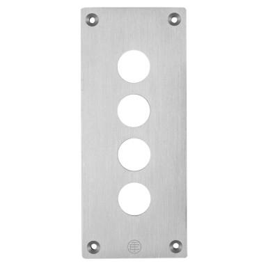 XAPE304 - Esiplaat koos kinnituskruvidega, Harmony XAP, metall, 4 väljalõike, 22 mm, 72 x 171 mm - Schneider Electric - Esiplaat koos kinnituskruvidega, Harmony XAP, metall, 4 väljalõike, 22 mm, 72 x 171 mm - Schneider Electric - 0