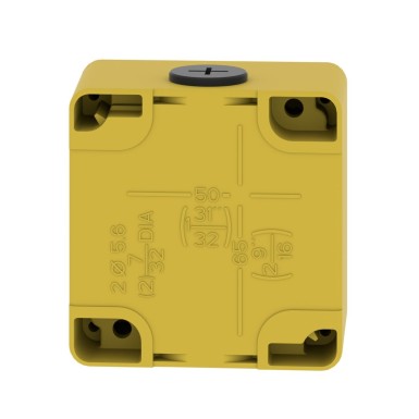 XAPK1201 - Tühi juhtimispult, Harmony XAP, XB2 SL, tsinksulam, kollane, M20, 1 väljalõige 22mm, 80x80x51,5mm, UL cULus - Schneider Electric - Tühi juhtimispult, Harmony XAP, XB2 SL, tsinksulam, kollane, M20, 1 väljalõige 22mm, 80x80x51,5mm, UL cULus - Schneider Electric - 1