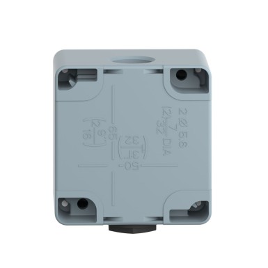 XAPM1201 - Harmony XAP, XB2 SL, tühi juhtimispult, tsinksulam, sinine, 1 väljalõige, Ш22, 80 x 80 x 51,5 mm - Schneider Electric - Harmony XAP, XB2 SL, tühi juhtimispult, tsinksulam, sinine, 1 väljalõige, Ш22, 80 x 80 x 51,5 mm - Schneider Electric - 1