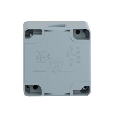 XAPM1502 - Harmony XAP, XB2 SL, tühi juhtimispult, tsinksulam, sinine, 2 väljalõike, Ш22, 80 x 80 x 77 mm - Schneider Electric - Harmony XAP, XB2 SL, tühi juhtimispult, tsinksulam, sinine, 2 väljalõike, Ш22, 80 x 80 x 77 mm - Schneider Electric - 3