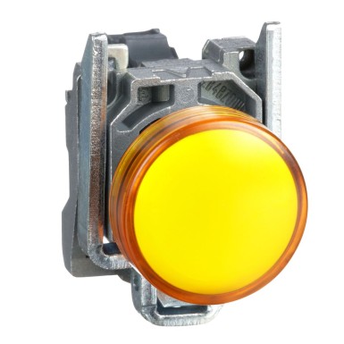 XB4BVG5 - Harmony XB4, juhtvalgusti, metall, oranž, ?22, tavaline lääts koos integreeritud LED-iga, 110?¦120 VAC - Schneider Electric - Harmony XB4, juhtvalgusti, metall, oranž, ?22, tavaline lääts koos integreeritud LED-iga, 110?¦120 VAC - Schneider Electric - 0